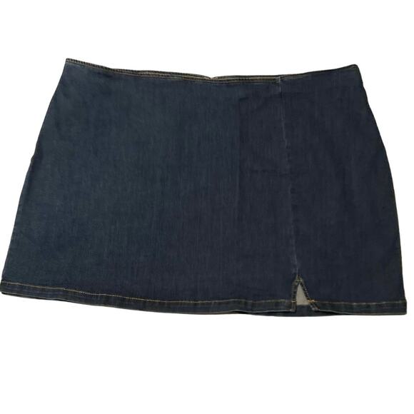 Wild Fable Target Dark Blue Denim Mini Skirt 28 Women Stretch Casual Summer NWT - Picture 1 of 13
